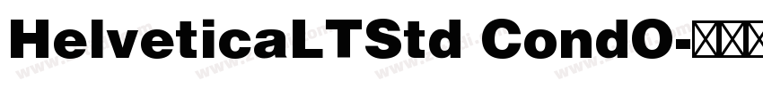 HelveticaLTStd CondO字体转换